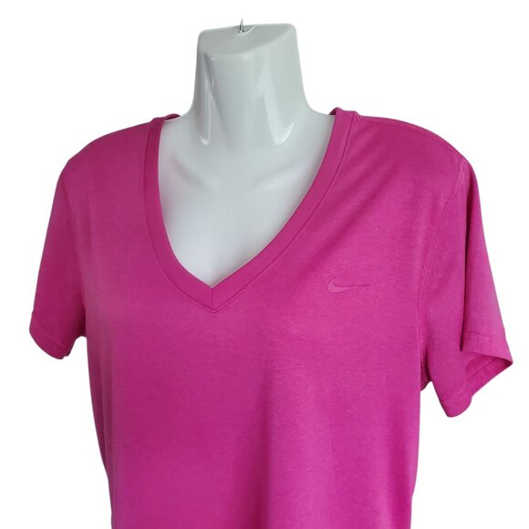 HOT PINK NIKE DRI-FIT TOP SIZE L - Picture 3 of 6